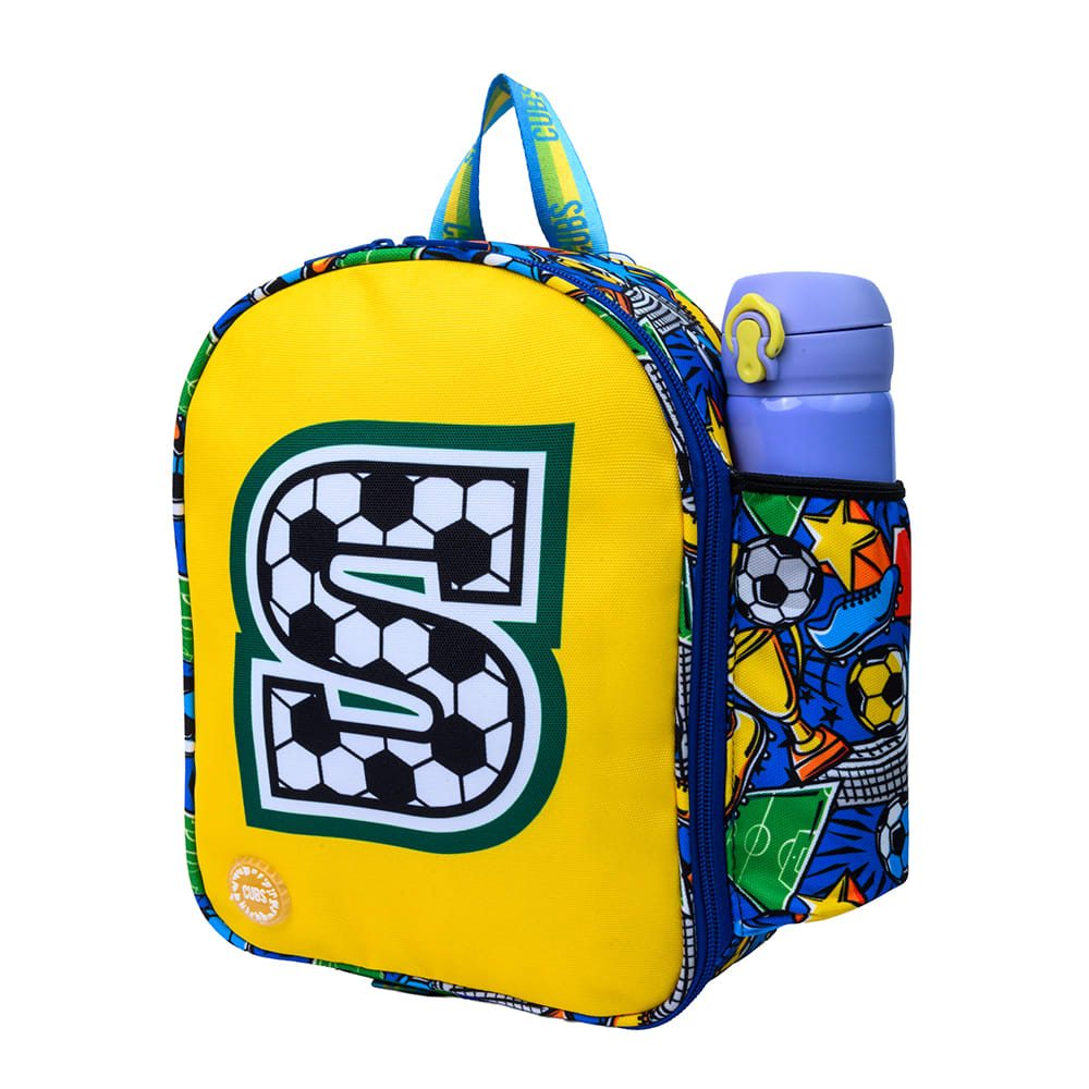 Football Fan letter S Nursery Lunch Backpack