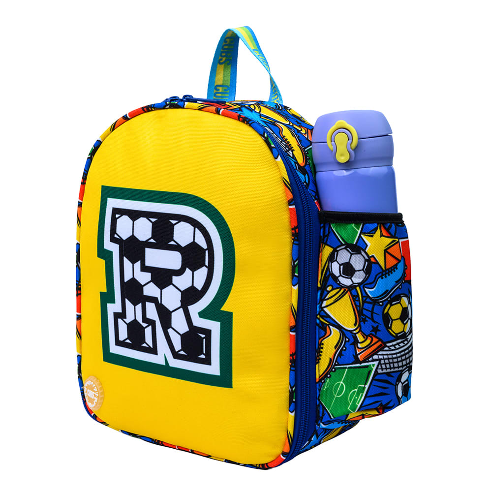 Football Fan letter R Nursery Lunch Backpack