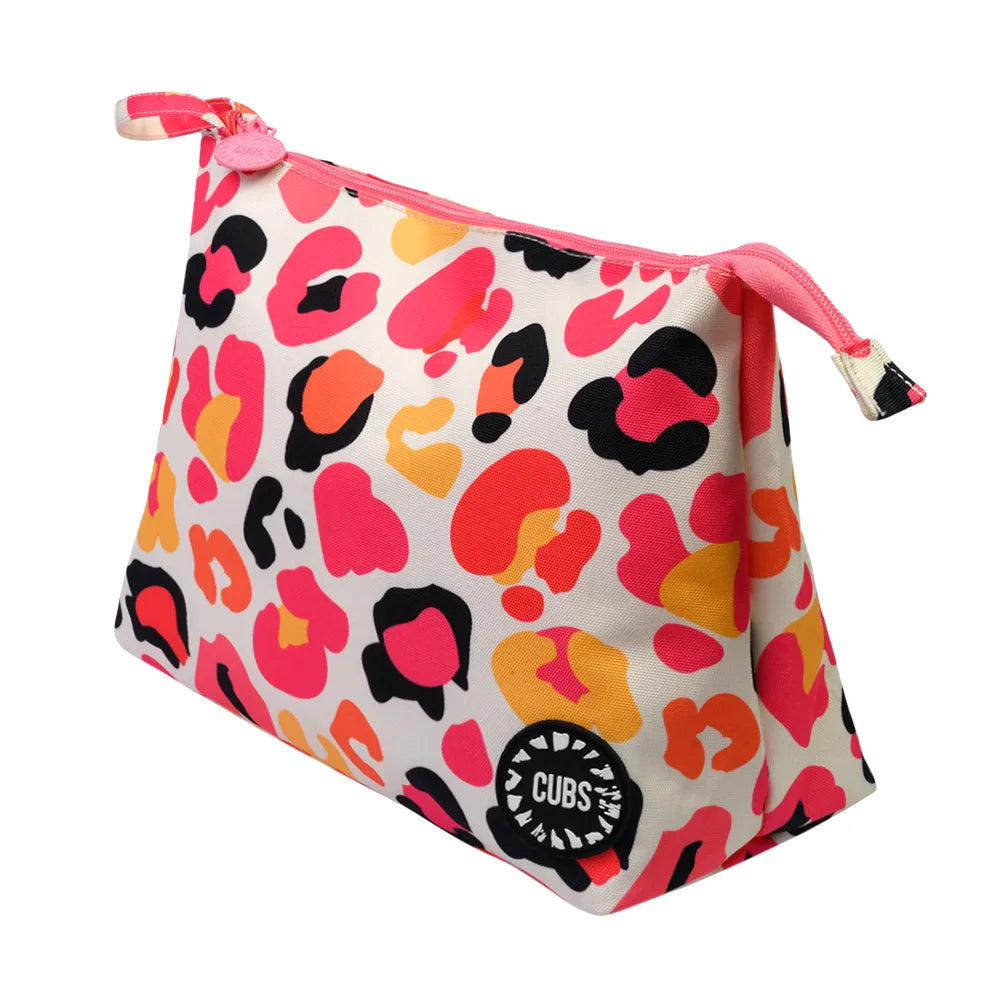 Pink Leopard Large Pouch