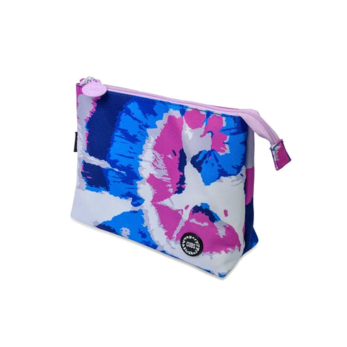 Blue Tie Dye Medium Pouch