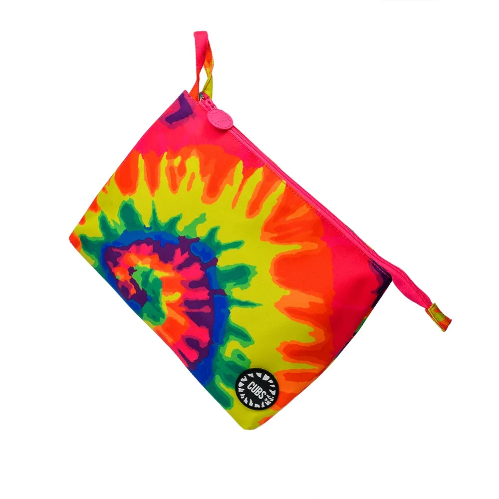 Fuchia Tie Dye Large Pouch