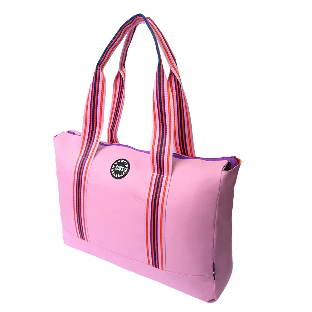 Dripping Paint & True Pink Double Face Tote Bag