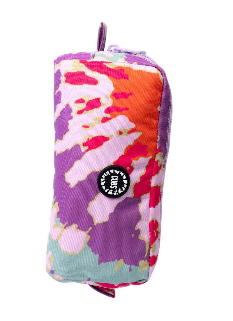 Purple & Orange Tie Dye Pencil case