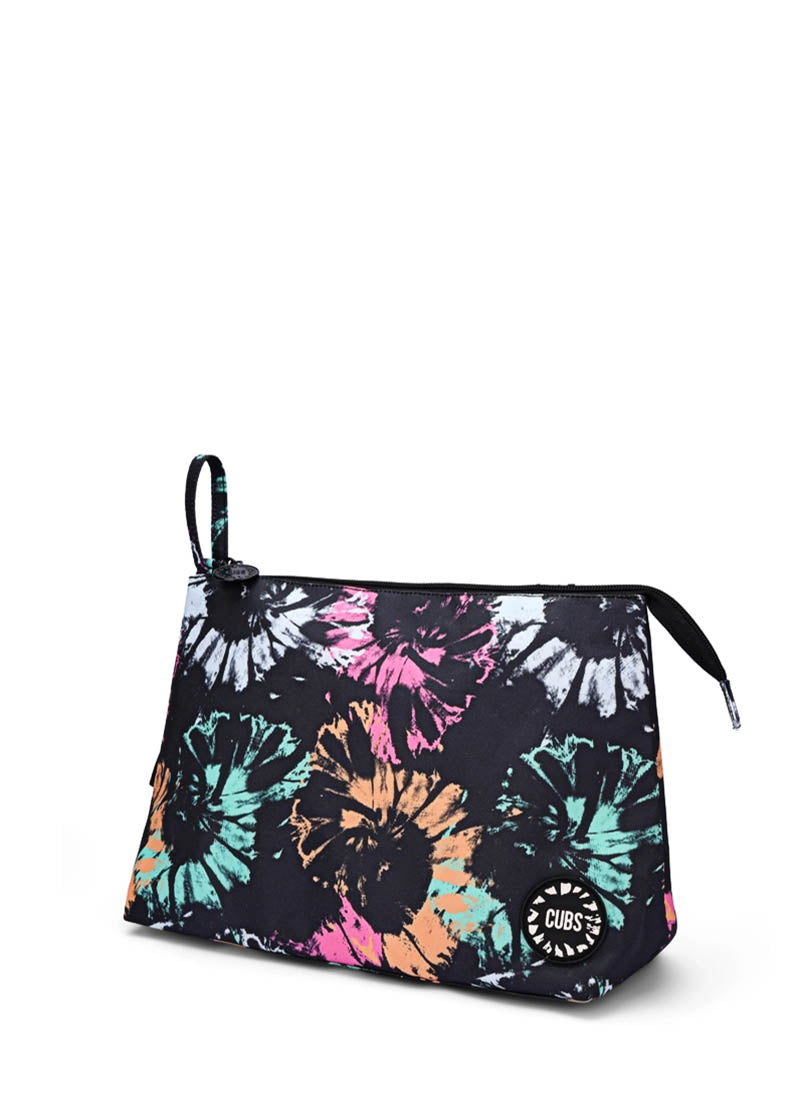 Dark Tie Dye Large Pouch