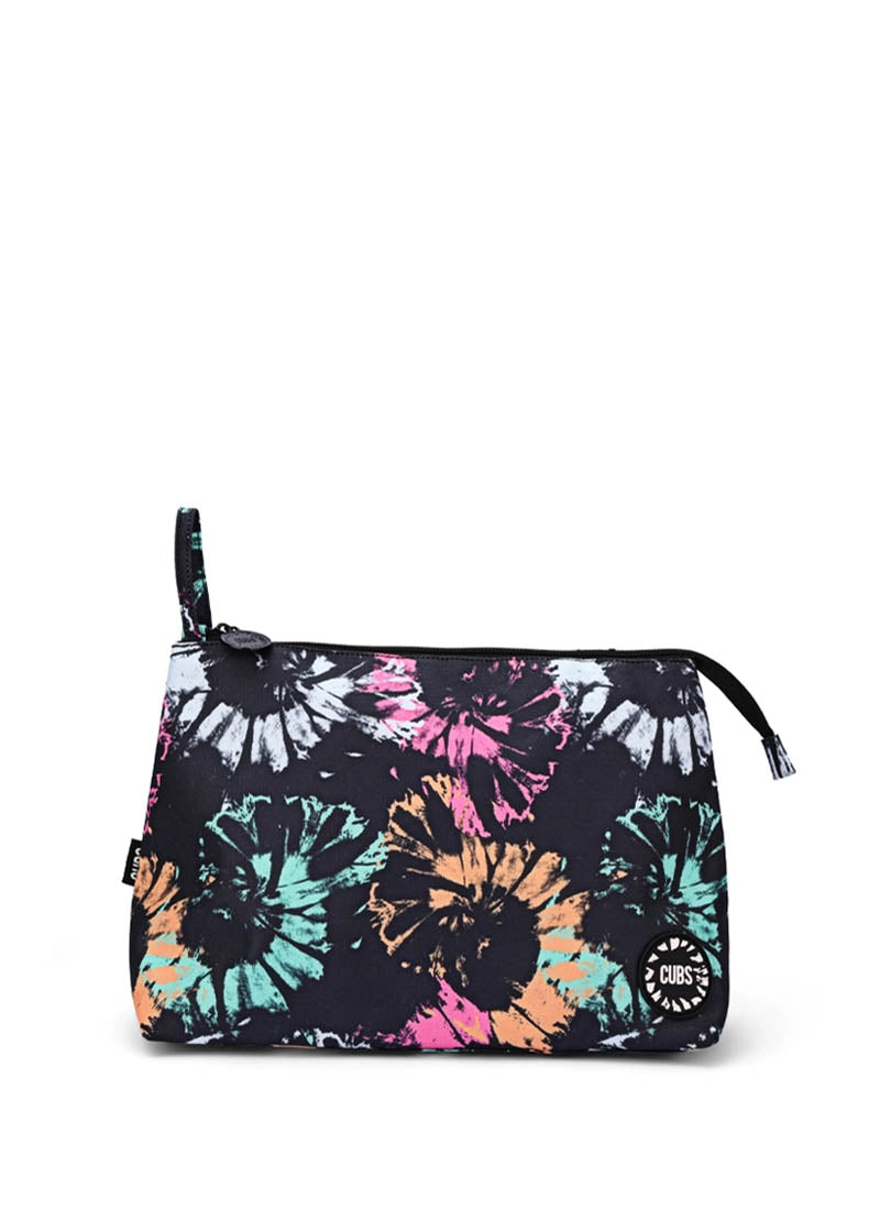 Dark Tie Dye Large Pouch