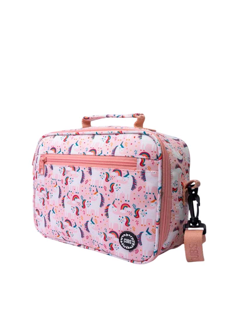 Peach Unicorns & Rainbows  Lunch bag