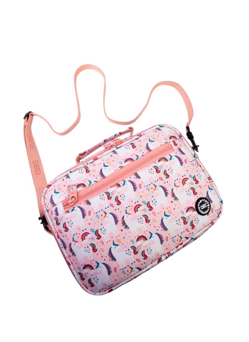 Peach Unicorns & Rainbows  Lunch bag