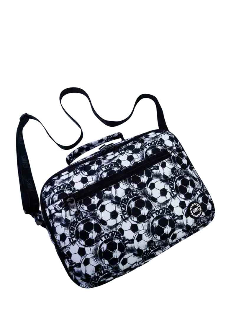 Football Black and white Lunch bag