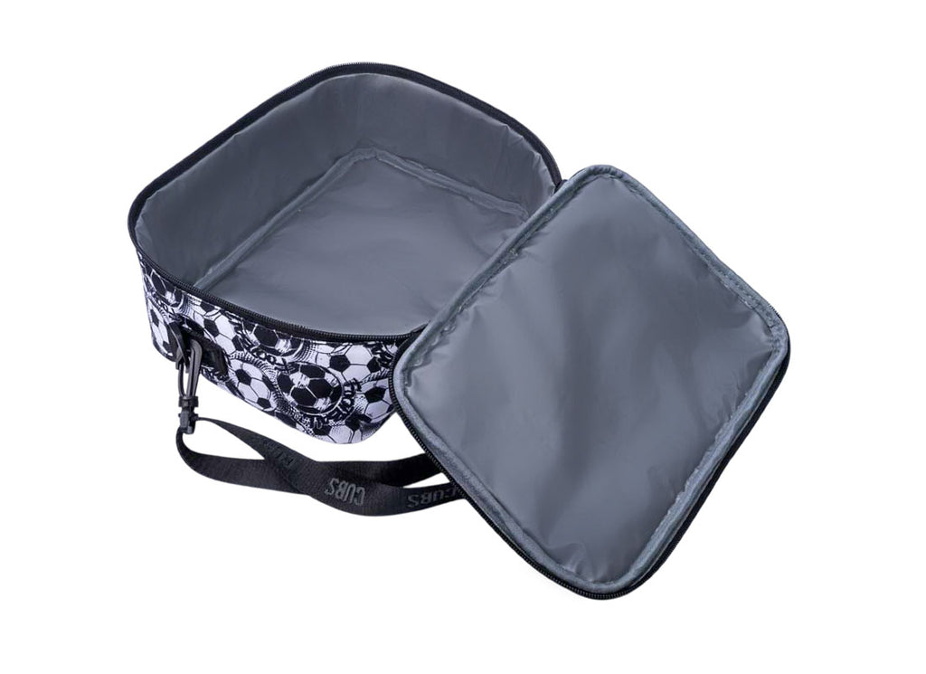 Football Black and white Lunch bag