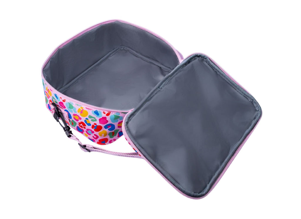 Pink Leopard Girl  Lunch bag