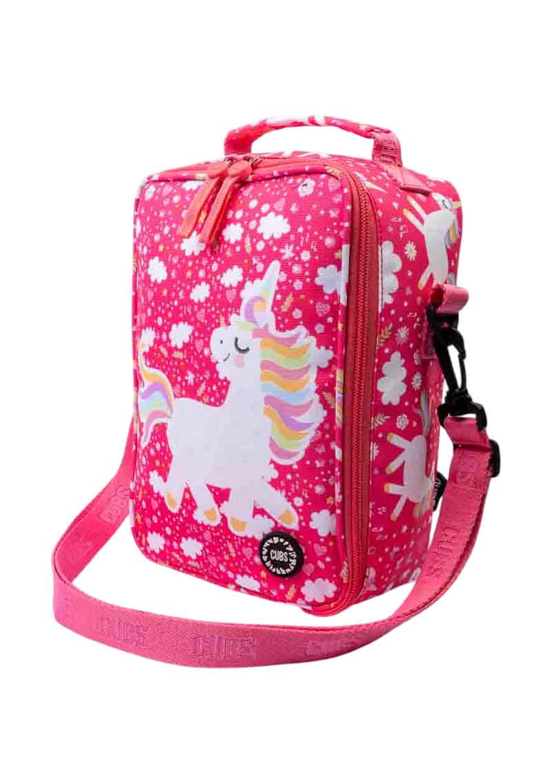 Pinkish unicorn Senior Lunch bag