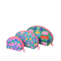 Flower Power Make-Up Round Bags