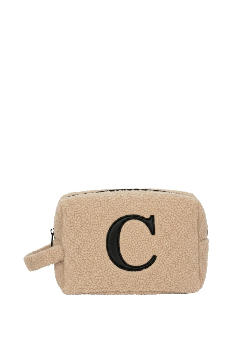 Fur Pouch with letter C