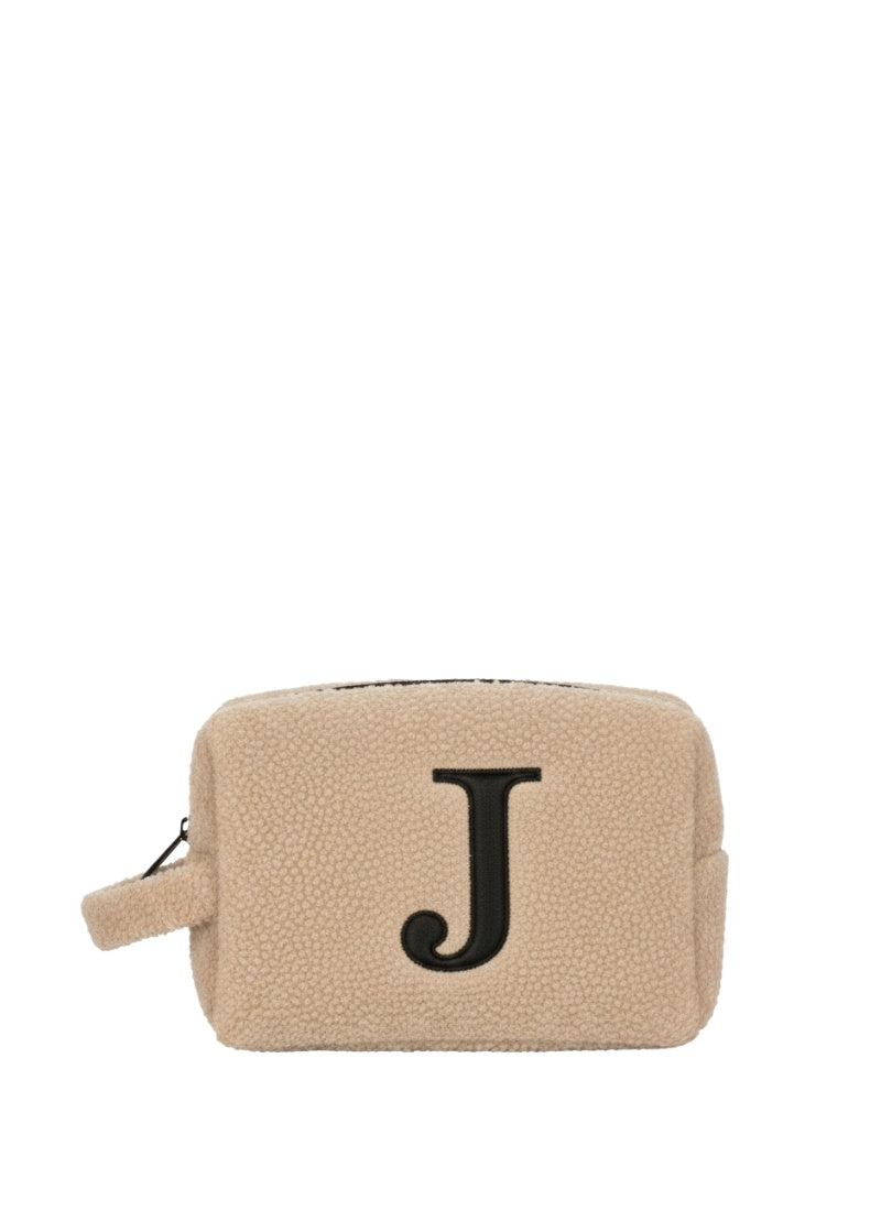 Fur Pouch with letter J