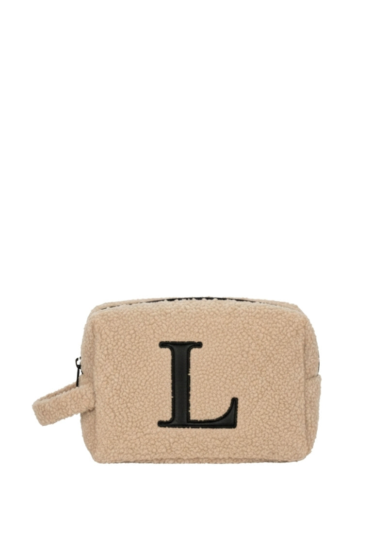 Fur Pouch with letter L
