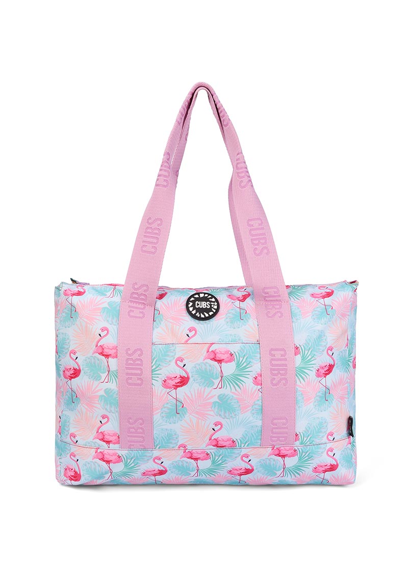 Fruits and Flamingos Double Face Tote Bag