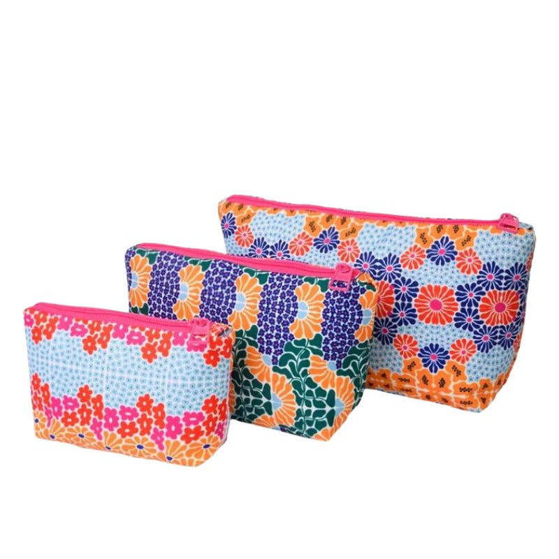 Happy Flowers Make-Up Rectangular Bags