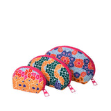 Happy Flowers Round Make Up Sets Makeup Bag