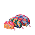 Happy Flowers Make-Up Round Bags