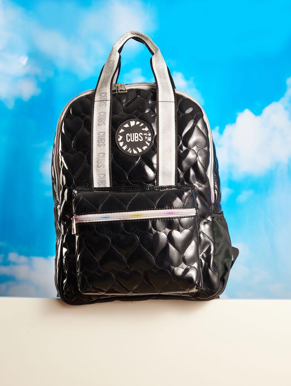 Shiny Black High School Backpack