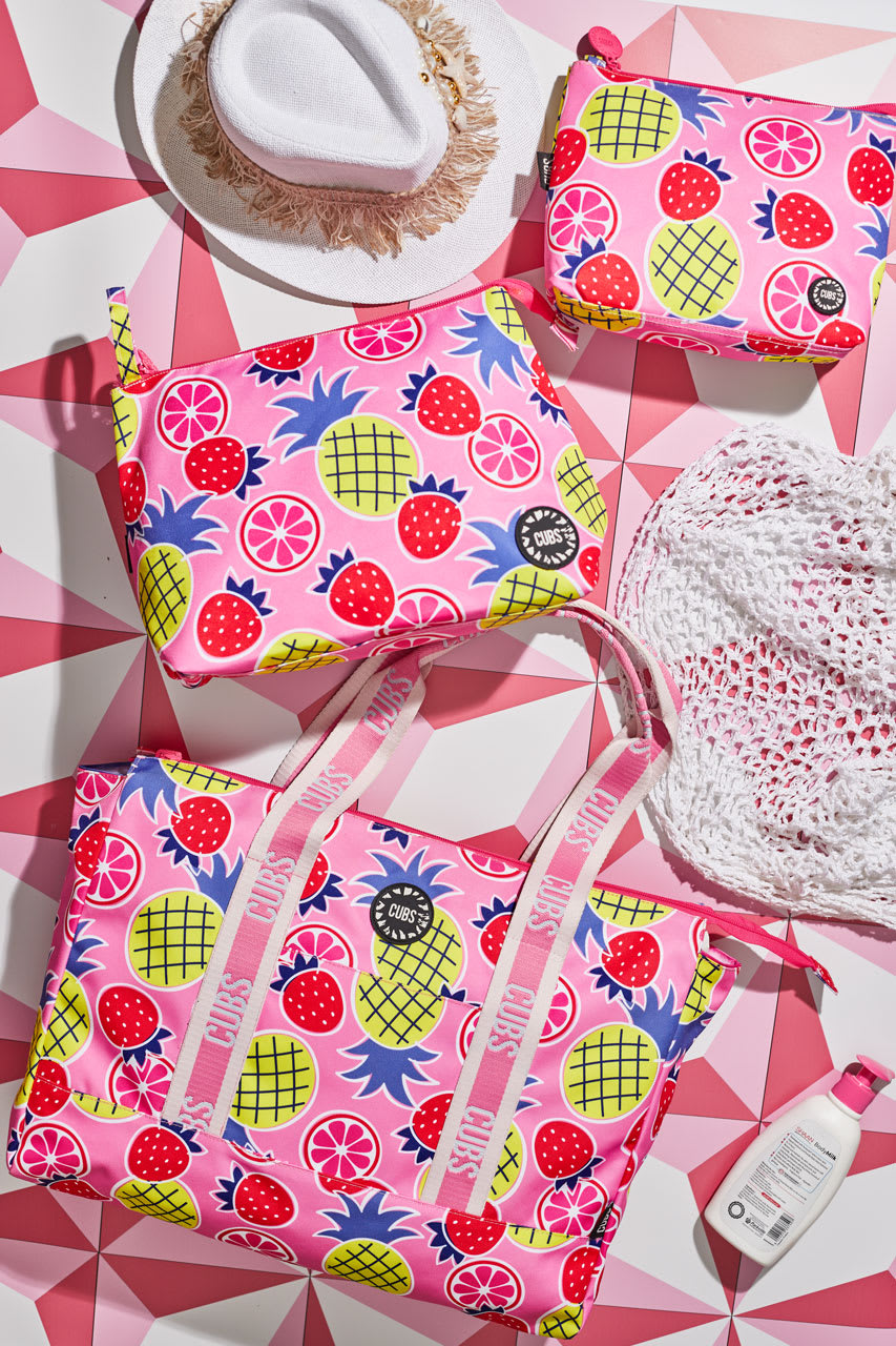 pineapple and strawberry Double Face Tote Bag