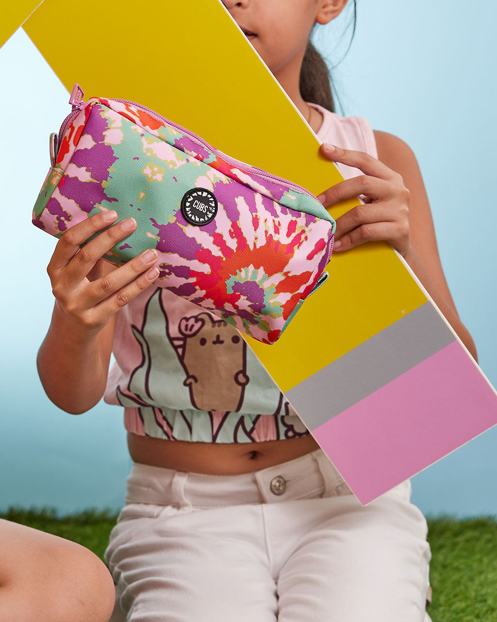 Very Happy Tie Dye Pencil Case