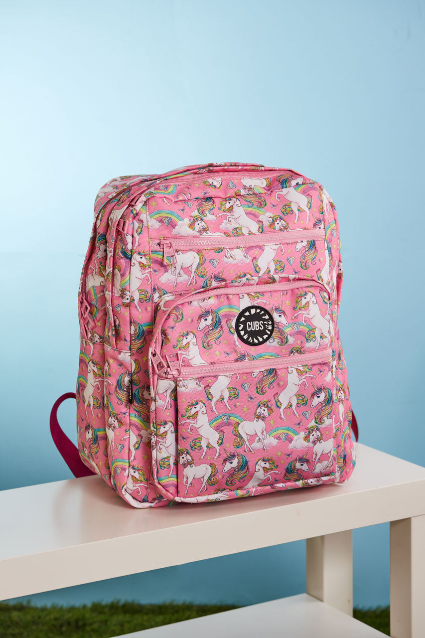 Dreamy Pink Unicorn Senior Student Backpack