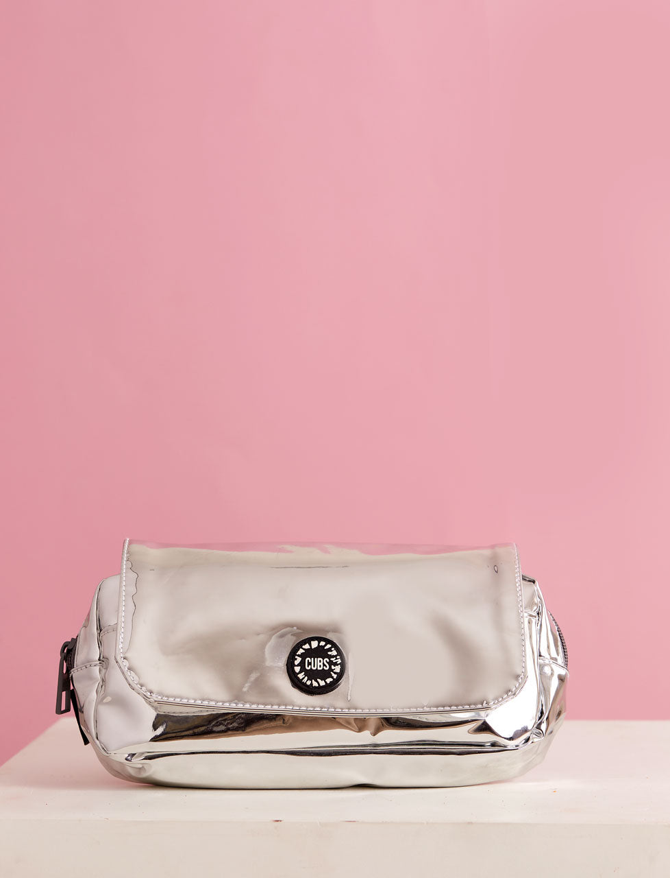 Holographic Silver High School Pencil Case