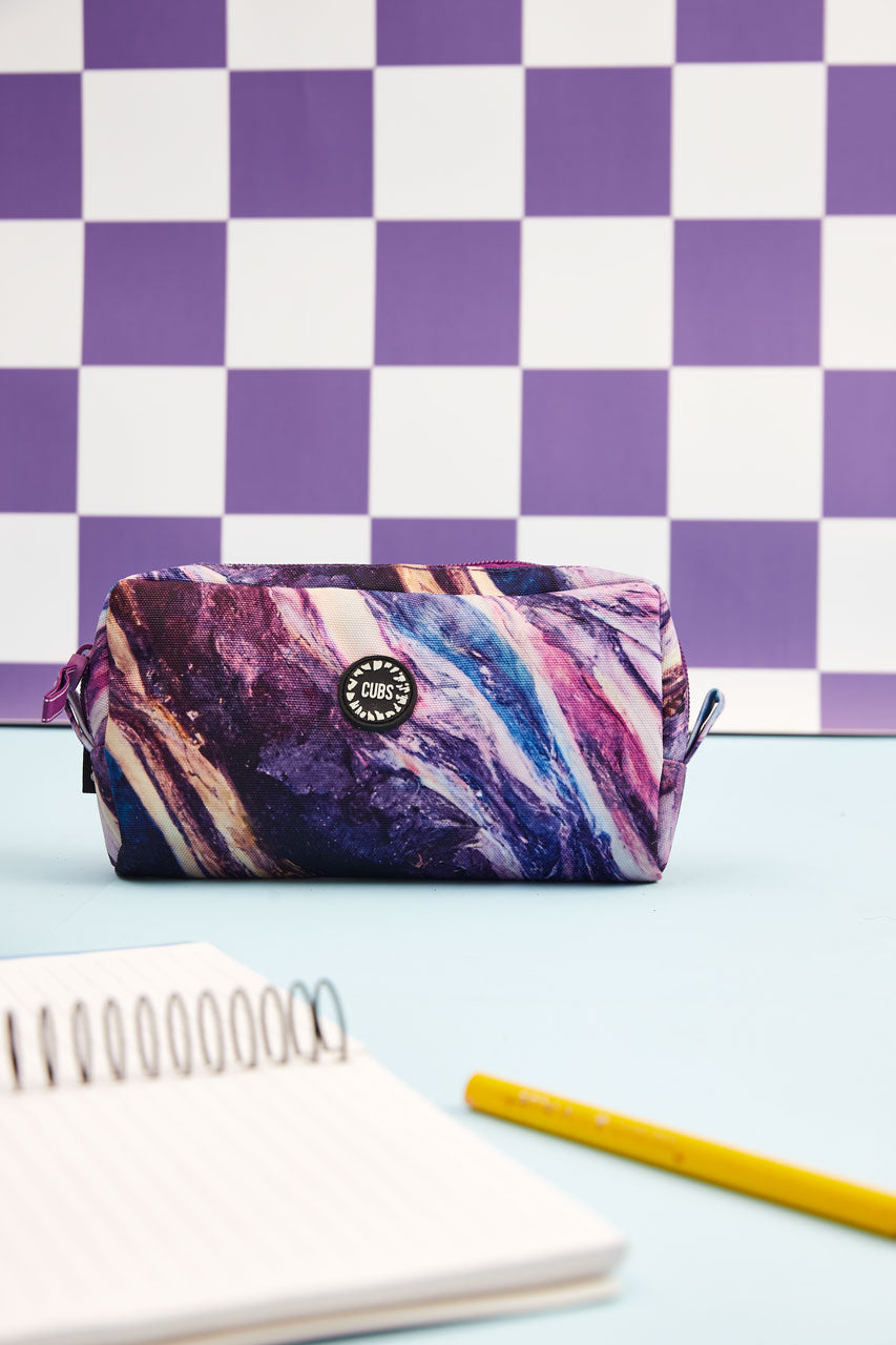 Purple Swirl Senior Pencil Case
