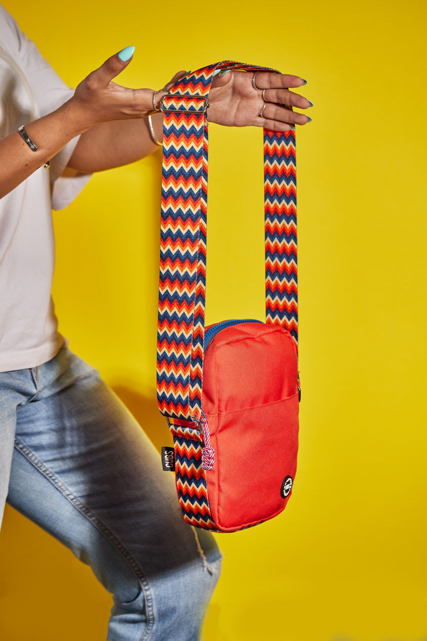 Red/Blue Cross Body Bag