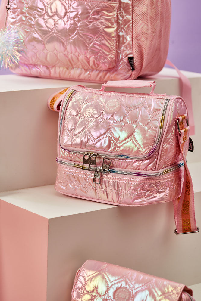 Pink Fashion Double Decker Lunch bag