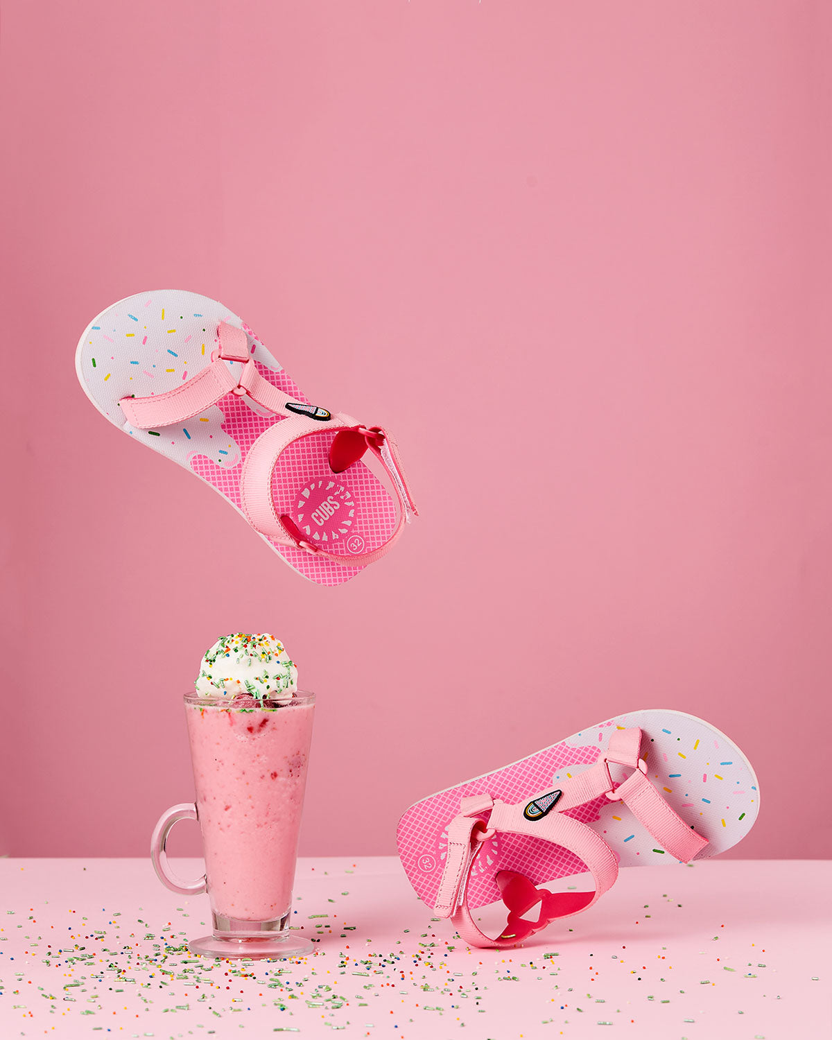 Pink Ice Cream Cone Girls Sling CUBS Sandal