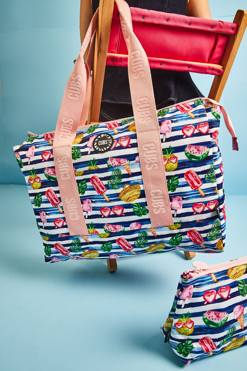 Beachy Summer Vibes Double Face Tote Bag