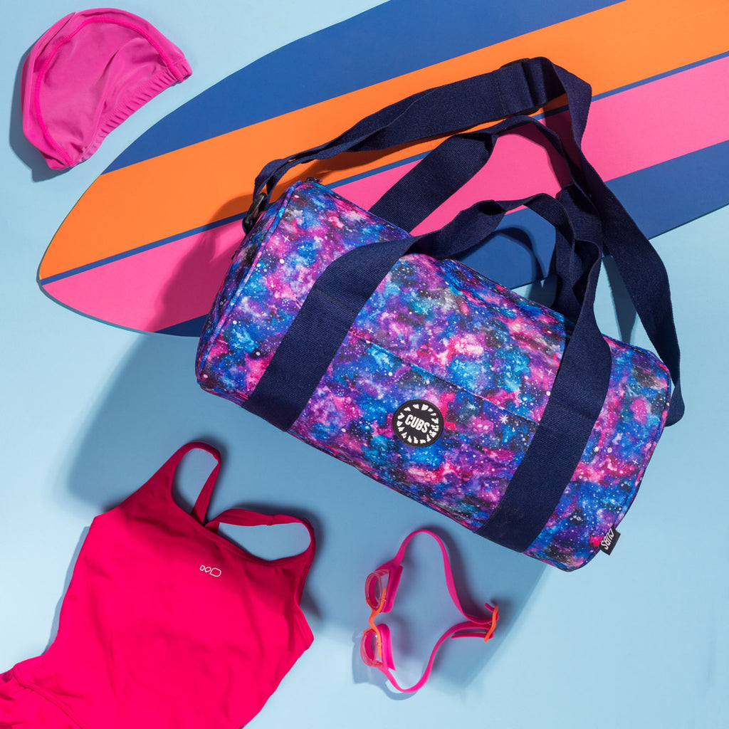 Turquoise Galaxy Medium duffel