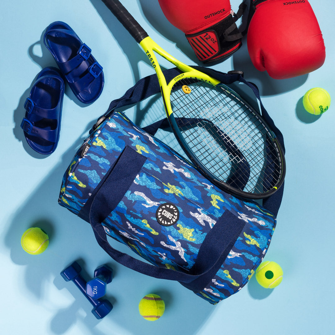 Camouflage Blue Medium duffel