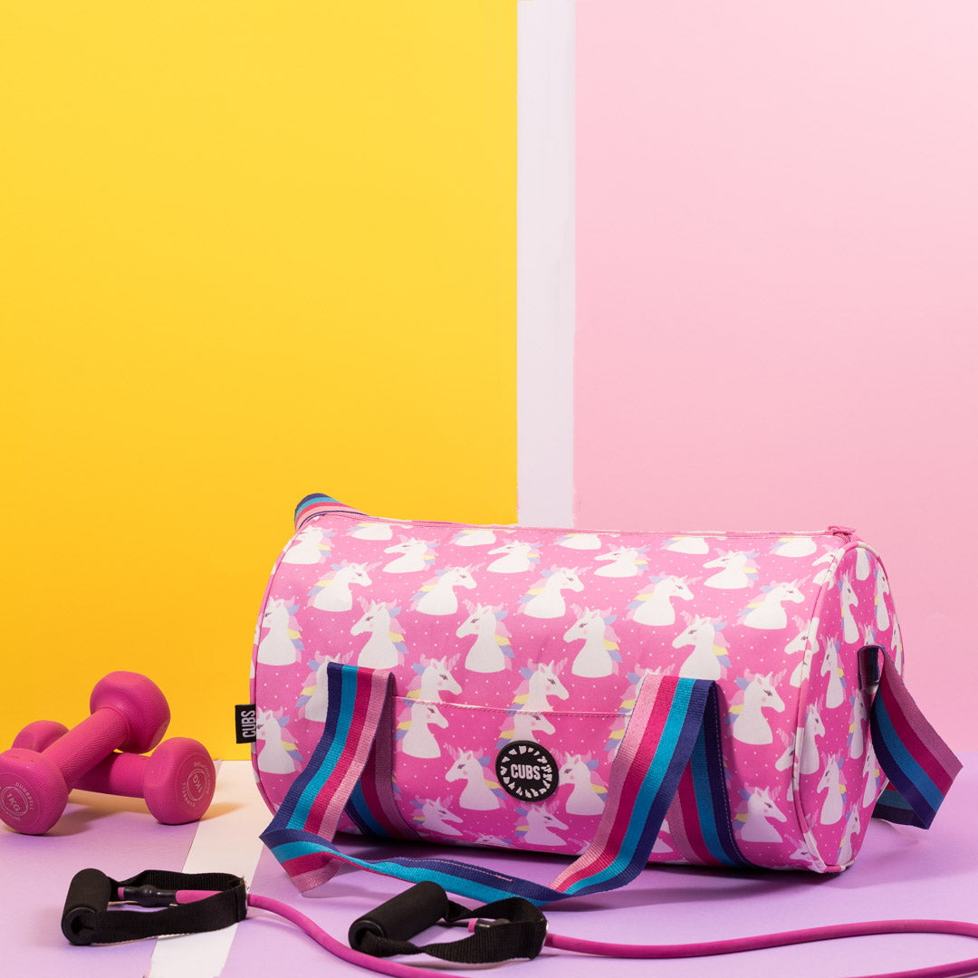 Pink Unicorn Glory Medium duffel