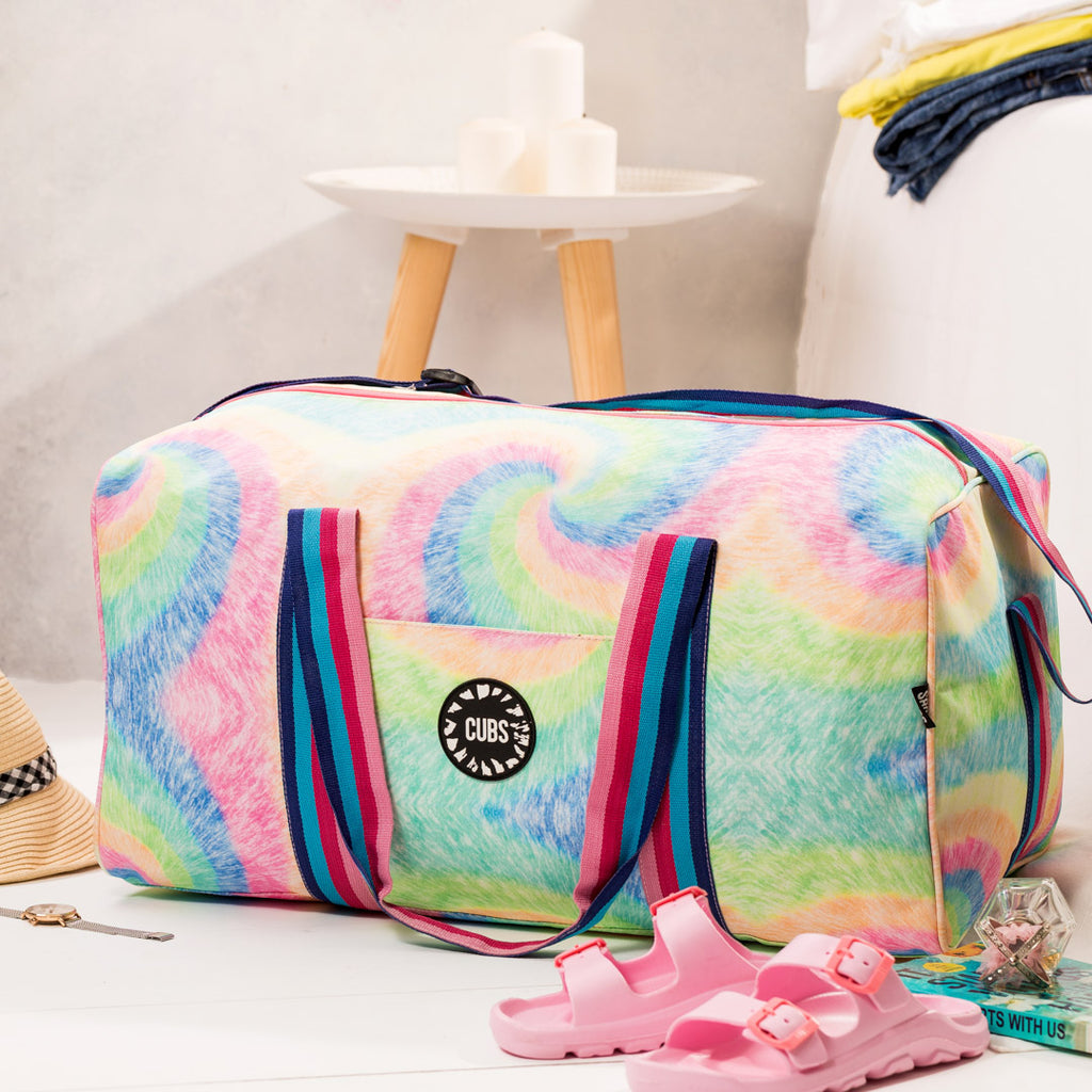 Pastel Rainbow Swirls Weekender