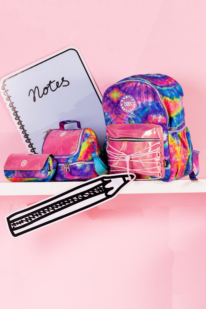 Blue and Purple tie dye High School Pencil Case