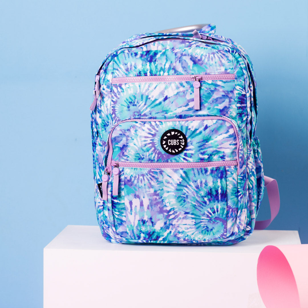 Lilac & Tiffany Blue Tie Dye Senior Backpack