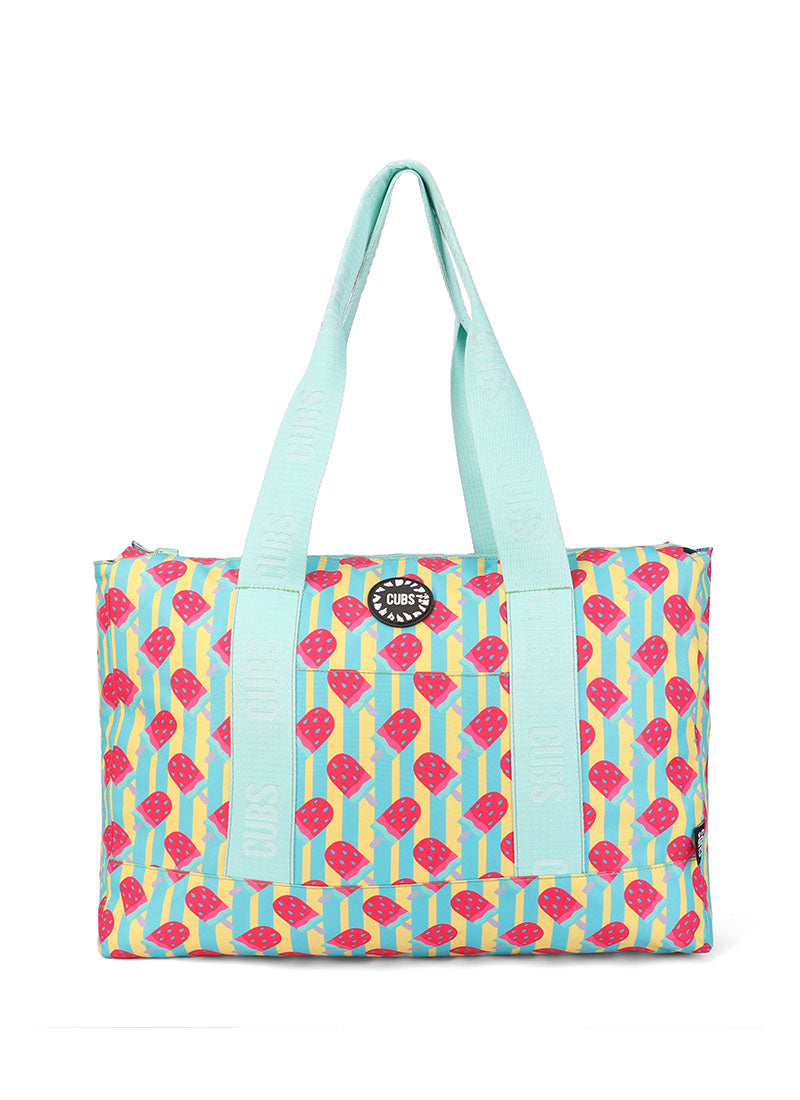 Ice-Cream and Flamingos Double Face Tote Bag