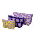 Lilac & Yellow Make-Up Rectangular Bags