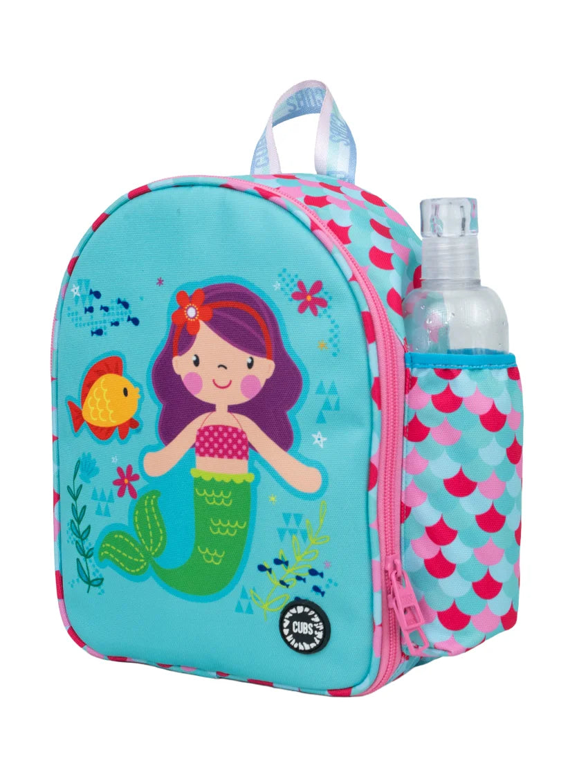 Mermaid Purple Hair Nursery Lunch Backpack