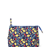 Navy Garden Large Pouch