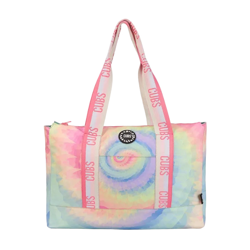 Pastel Pineapples & Pastel Tie Dye Double Face Tote Bag