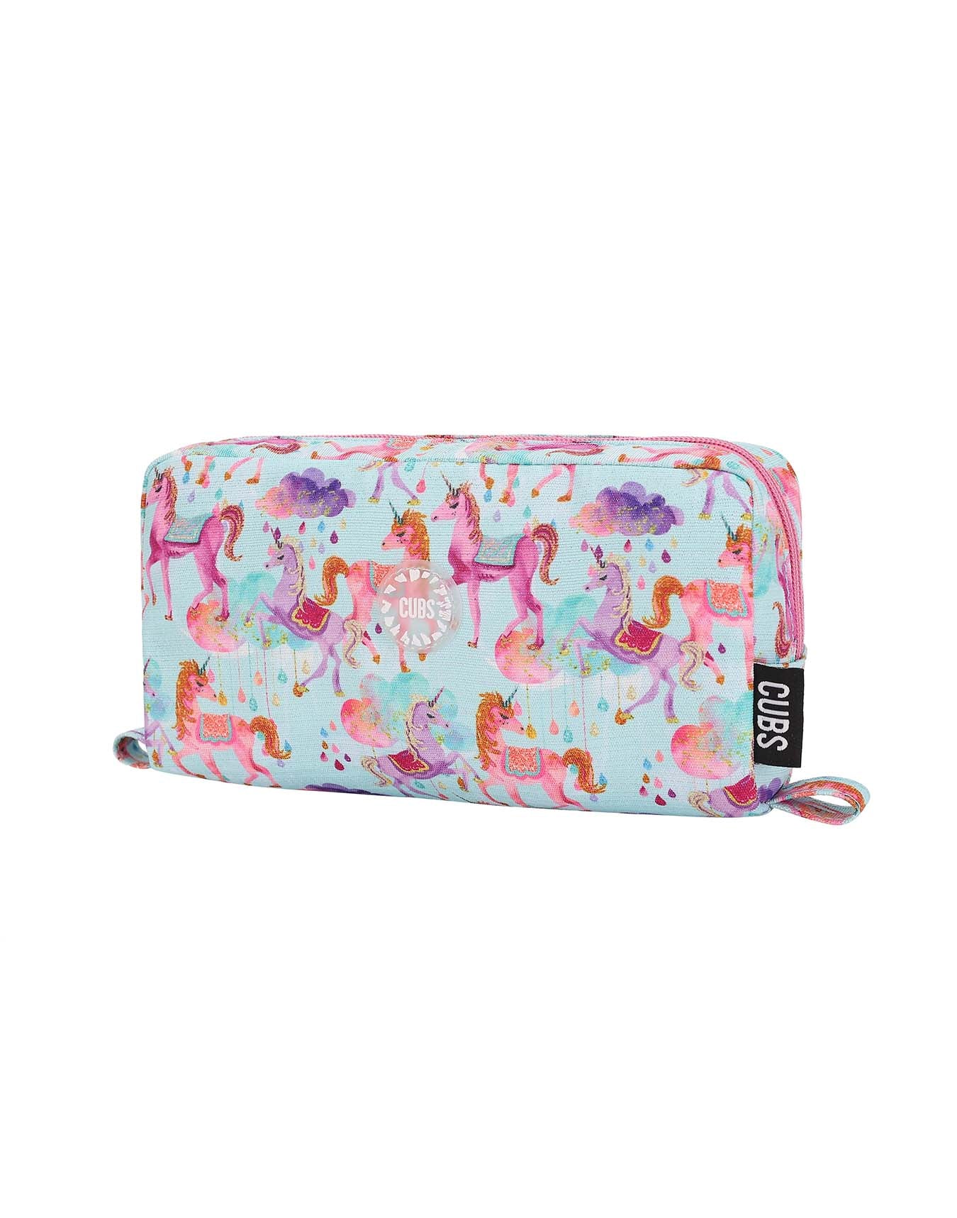 Baby Blue Baby Unicorn Glittery pencil case