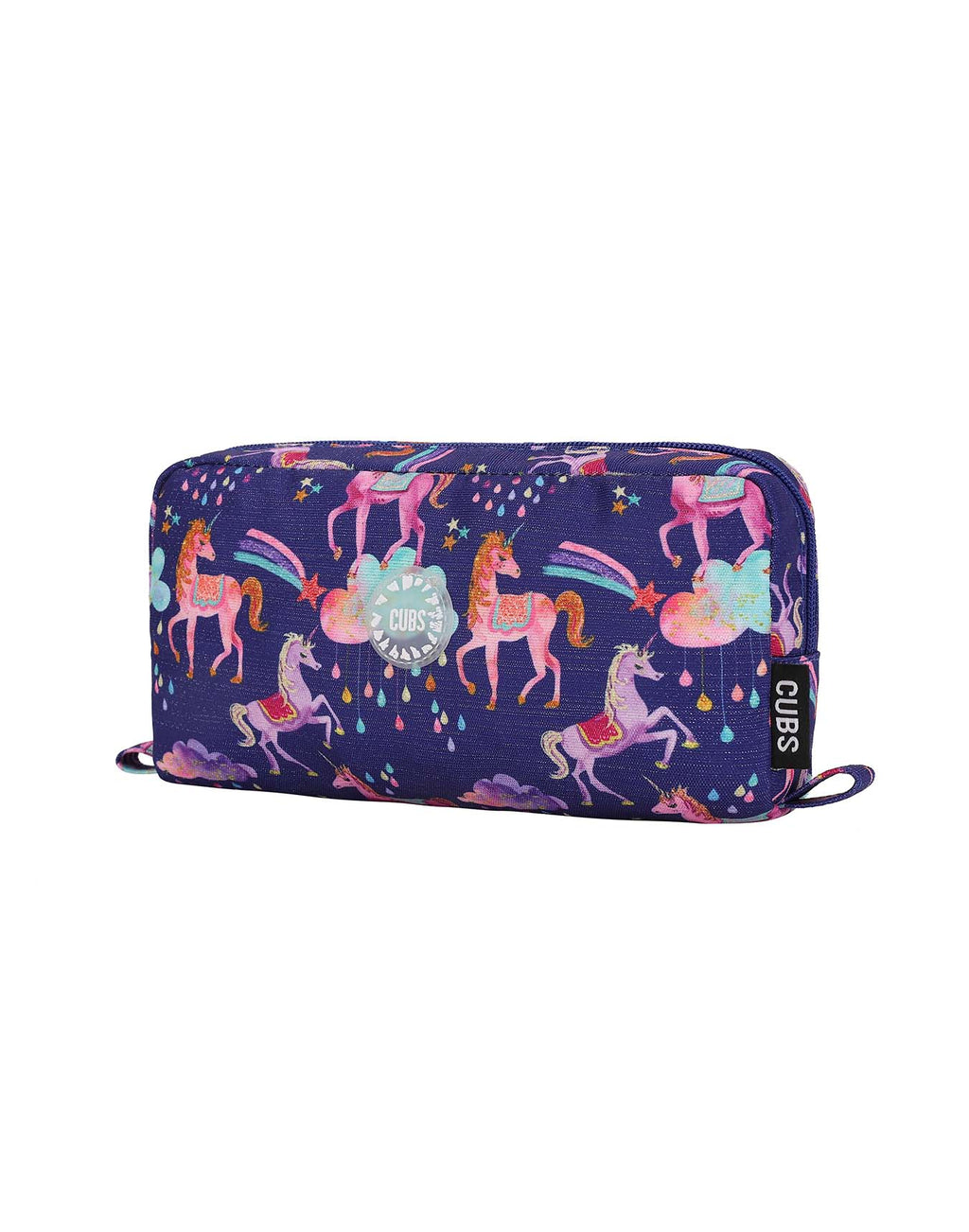 Navy Blue Baby Unicorn Glittery pencil case