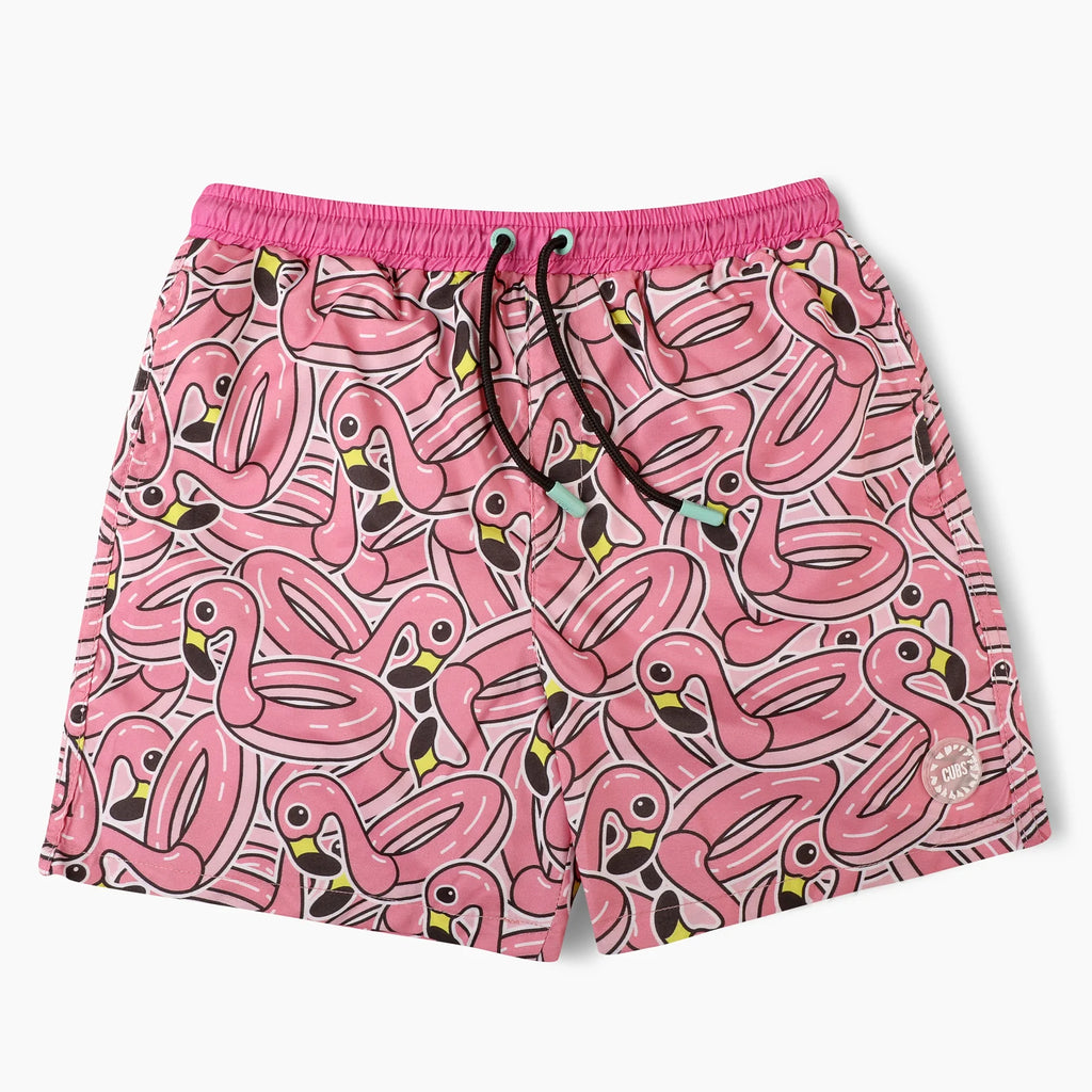 CUBS Pink Flamingo Swim Trunk
