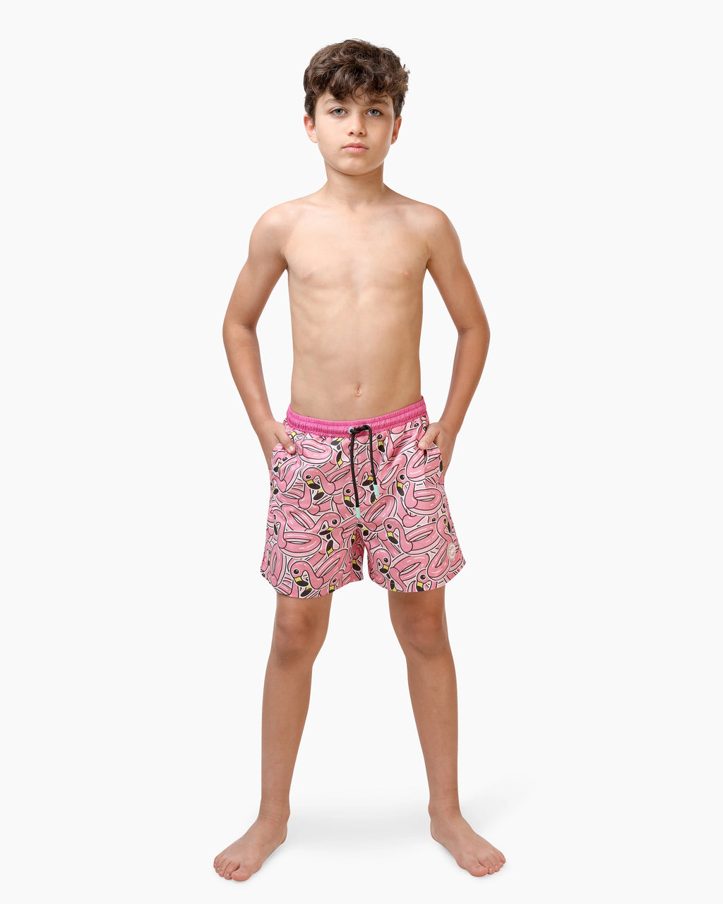 CUBS Pink Flamingo Swim Trunk