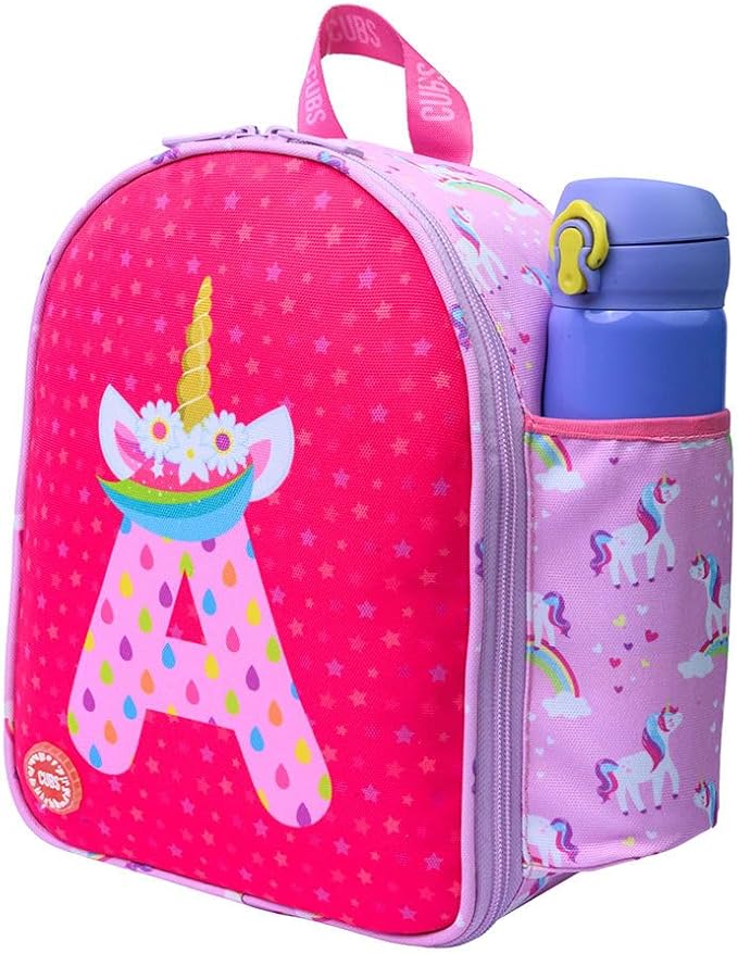 Pink Unicorn Letter A Lunch bag Nursery