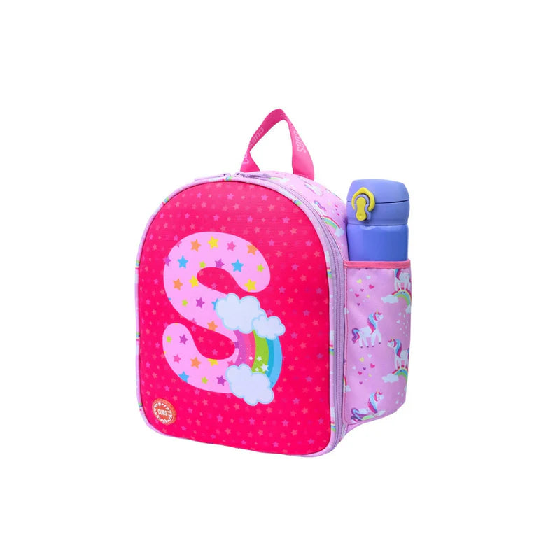 Pink Unicorn Letter S Lunch Bag Backpack Nursery